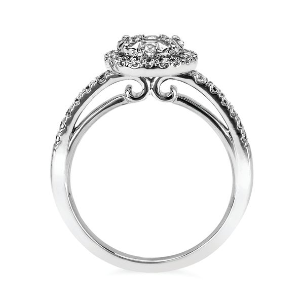 14k White Gold Engagement Ring Image 2 Woelk's House of Diamonds Russell, KS