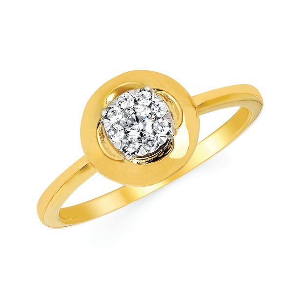 14k Yellow Gold Diamond Fashion Ring Selman's Jewelers-Gemologist McComb, MS