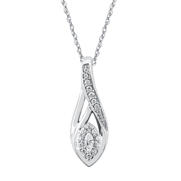 14k White Gold Diamond Pendant J. Morgan Ltd., Inc. Grand Haven, MI