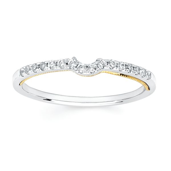 14k White & Yellow Gold Bridal Set Image 3 Timmreck & McNicol Jewelers McMinnville, OR