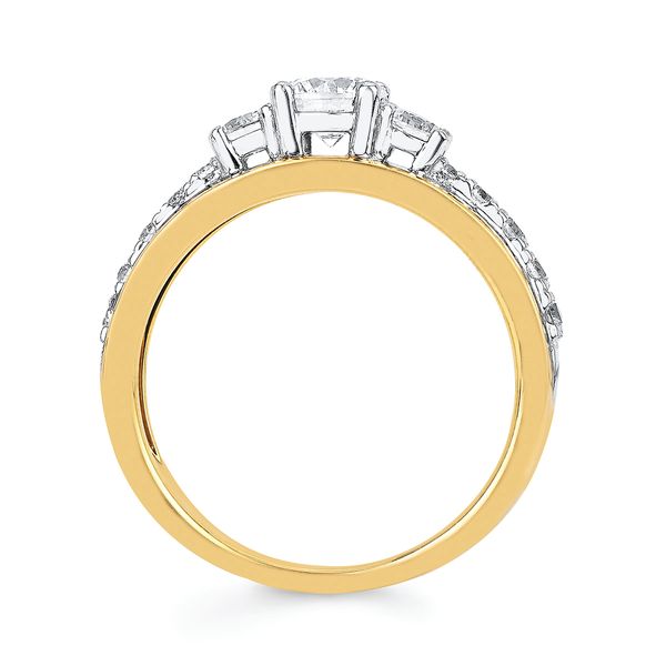 14k Yellow & White Gold Bridal Set Image 4 B & L Jewelers Danville, KY