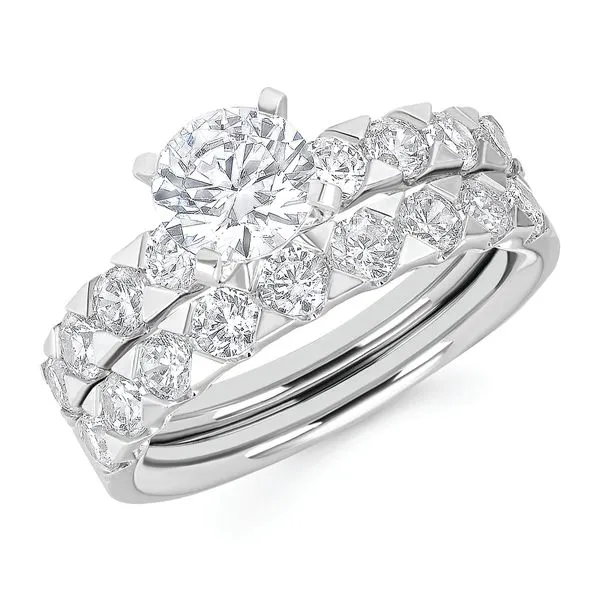 Ostbye 14k White Gold Bridal Set OB23A10-OB23A10W J. West Jewelers