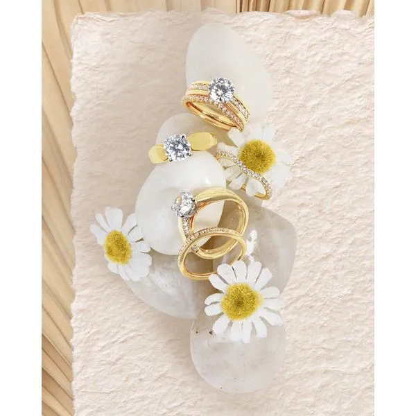 14k Yellow Gold Bridal Set
