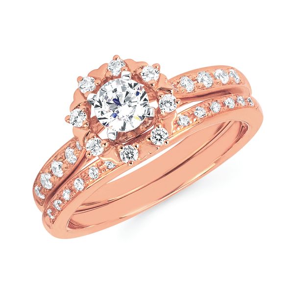 14k Rose Gold Bridal Set Arnold's Jewelry and Gifts Logansport, IN