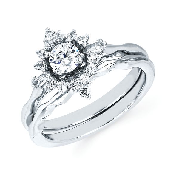 14k White Gold Bridal Set Scirto's Jewelry Lockport, NY