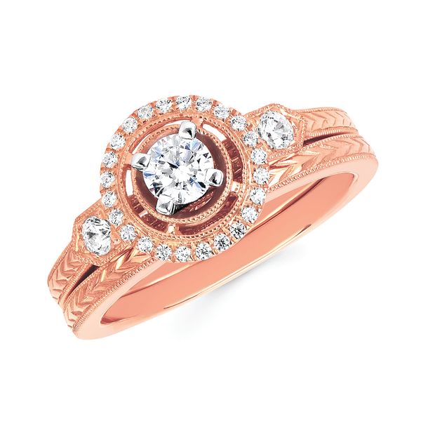 14k Rose Gold Bridal Set Jones Jeweler Celina, OH