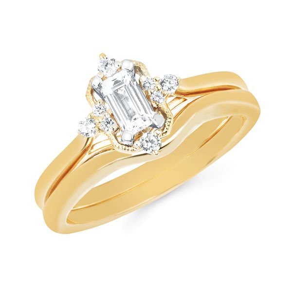 14k Yellow Gold Bridal Set Morin Jewelers Southbridge, MA