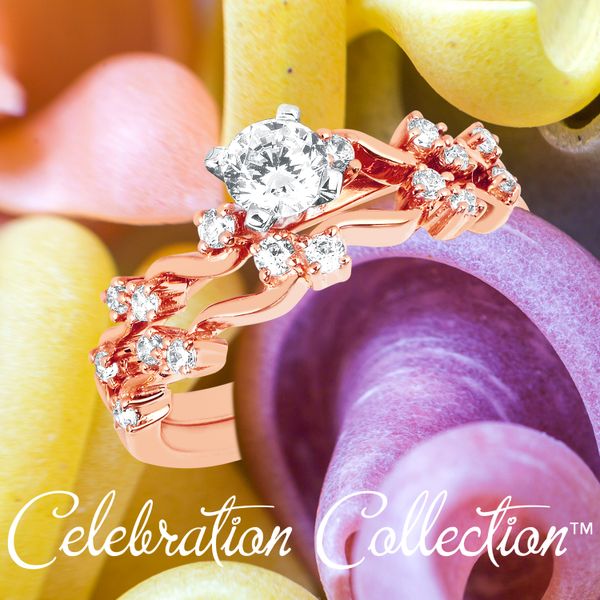 14k Rose Gold Bridal Set Image 3 Enchanted Jewelry Plainfield, CT