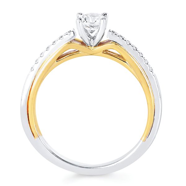 14k Yellow & White Gold Bridal Set Image 2 Jones Jeweler Celina, OH
