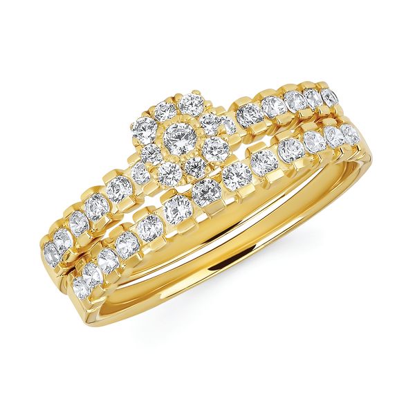 14k Yellow Gold Bridal Set Scirto's Jewelry Lockport, NY