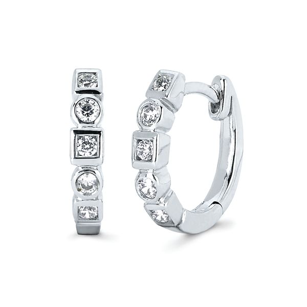 14k White Gold Hoop Earrings Arnold's Jewelry and Gifts Logansport, IN