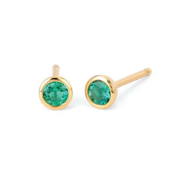 10k Yellow Gold Gemstone Earrings Jones Jeweler Celina, OH