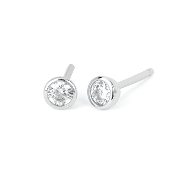 10k White Gold Gemstone Earrings Nyman Jewelers Inc. Escanaba, MI