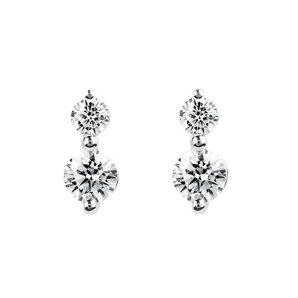 14k White Gold Diamond Earrings Jones Jeweler Celina, OH