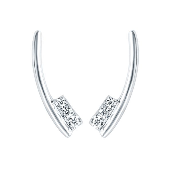 14k White Gold Diamond Earrings Jimmy Smith Jewelers Decatur, AL
