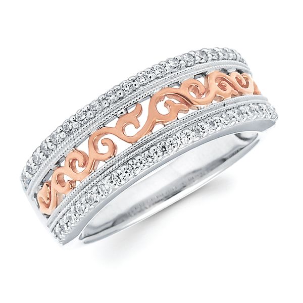 14k White & Rose Gold Fashion Ring J. West Jewelers Round Rock, TX