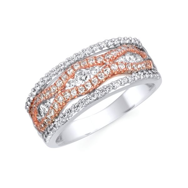 14k White & Rose Gold Fashion Ring Lewis Jewelers, Inc. Ansonia, CT