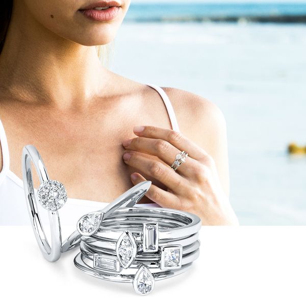 14k White Gold Fashion Ring Image 5 Dondero's Jewelry Vineland, NJ