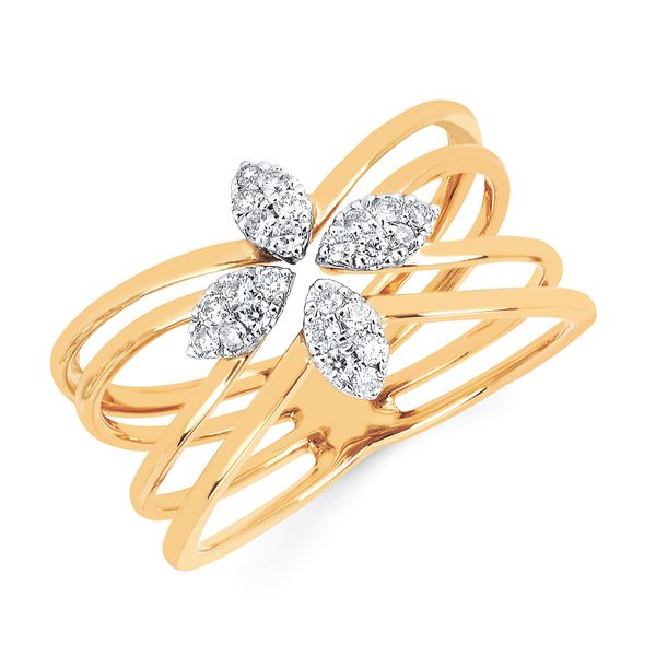 14k Yellow & White Gold Fashion Ring Ware's Jewelers Bradenton, FL