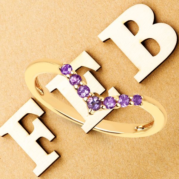 14k White Gold Gemstone Fashion Ring Image 3 B & L Jewelers Danville, KY
