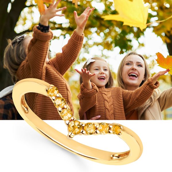 14k Yellow Gold Gemstone Fashion Ring Image 4 David Mann, Jeweler Geneseo, NY