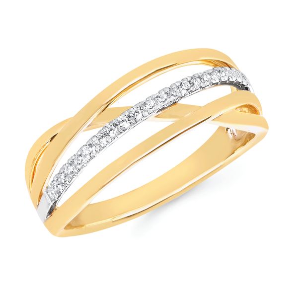 14k Yellow & White Gold Fashion Ring Becky Beck's Jewelry DeKalb, IL