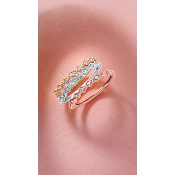 Tri Gold Stack Rings Tri Gold Stackable Rings