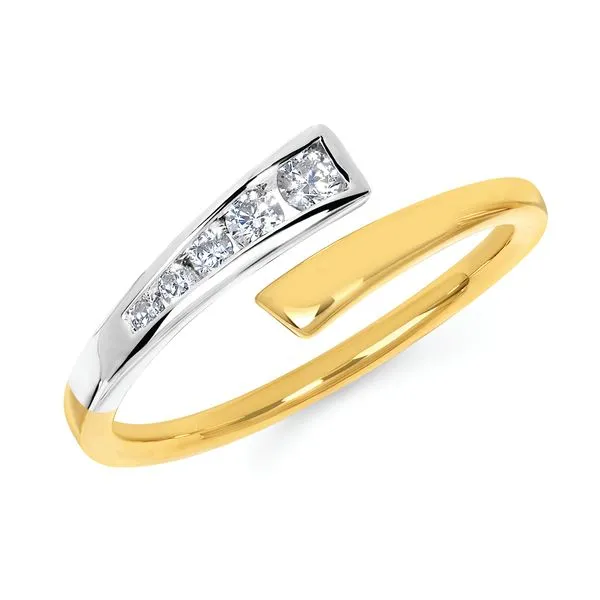14k Yellow White Gold Fashion Ring OF24A66-4YWC Newton Jewelry