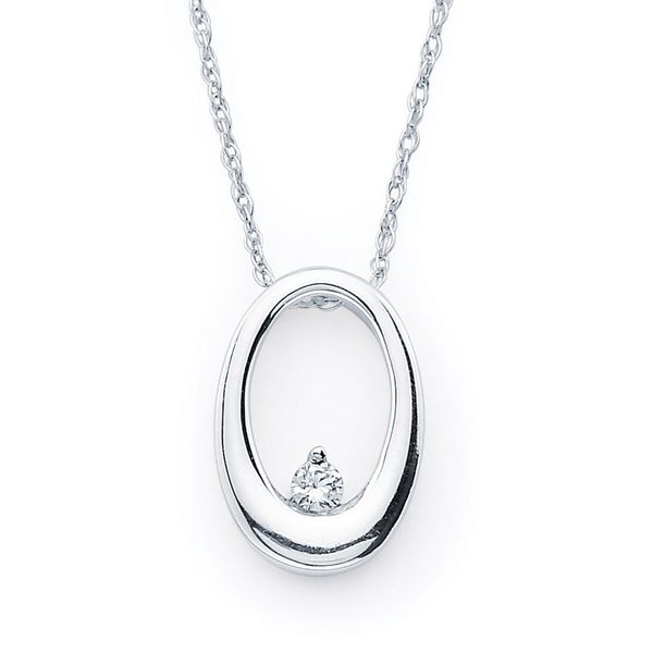 14k White Gold Diamond Pendant Ware's Jewelers Bradenton, FL
