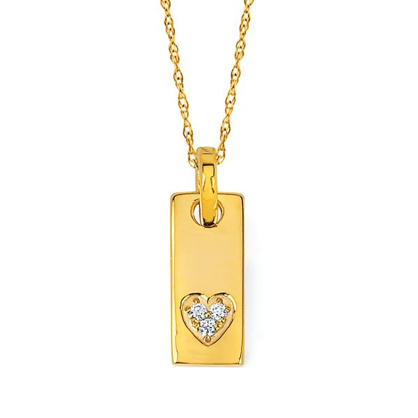 14k Yellow Gold Diamond Pendant Selman's Jewelers-Gemologist McComb, MS