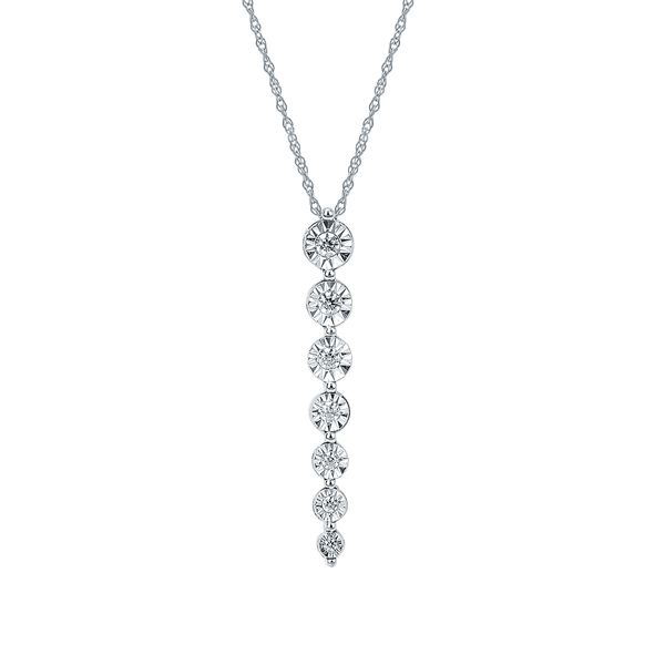 14k White Gold Diamond Pendant Becky Beck's Jewelry DeKalb, IL