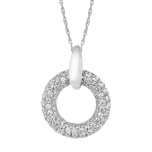 14k White Gold Diamond Pendant LeeBrant Jewelry & Watch Co Sandy Springs, GA