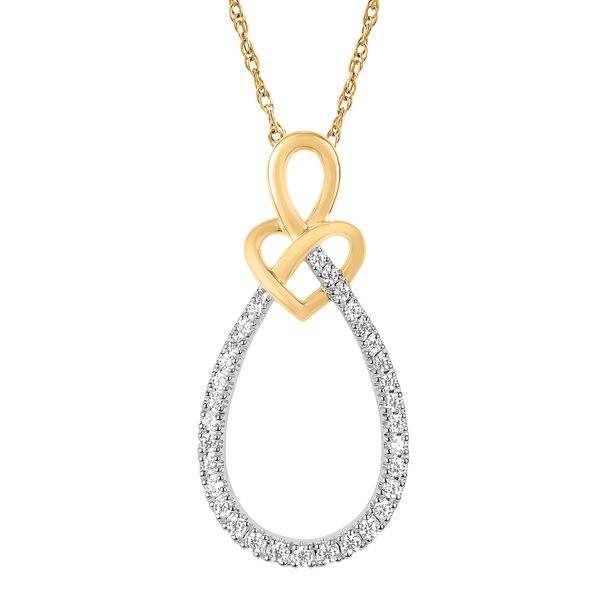 14k Yellow Gold Diamond Pendant Priddy Jewelers Elizabethtown, KY