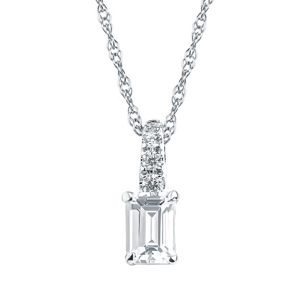14k White Gold Diamond Pendant Mesa Jewelers Grand Junction, CO