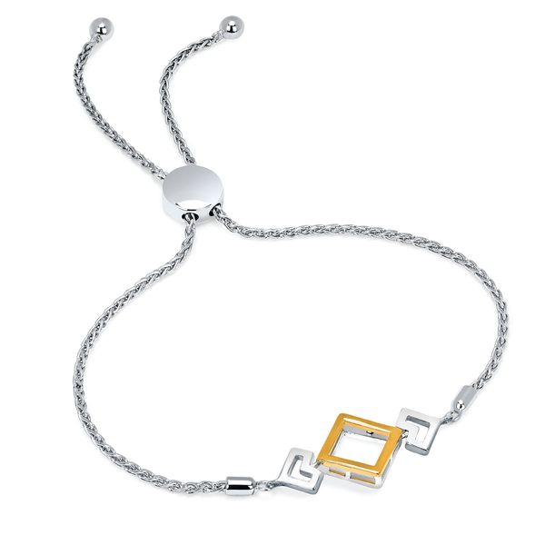 Sterling Silver & Yellow Gold Diamond Bracelet Elliott Jewelers Waukon, IA