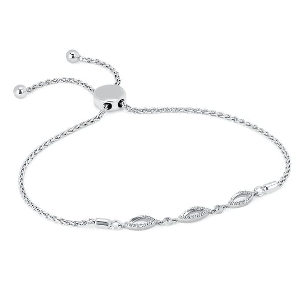 Sterling Silver Diamond Bracelet Lewis Jewelers, Inc. Ansonia, CT