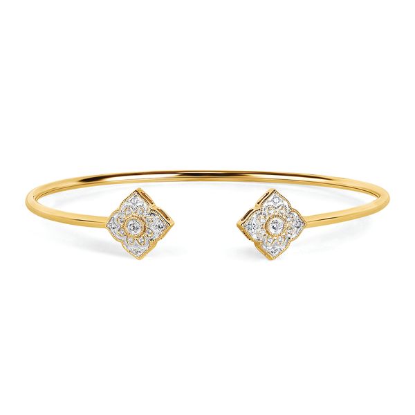14k Yellow Gold Diamond Bracelet Jewel Smiths Oklahoma City, OK