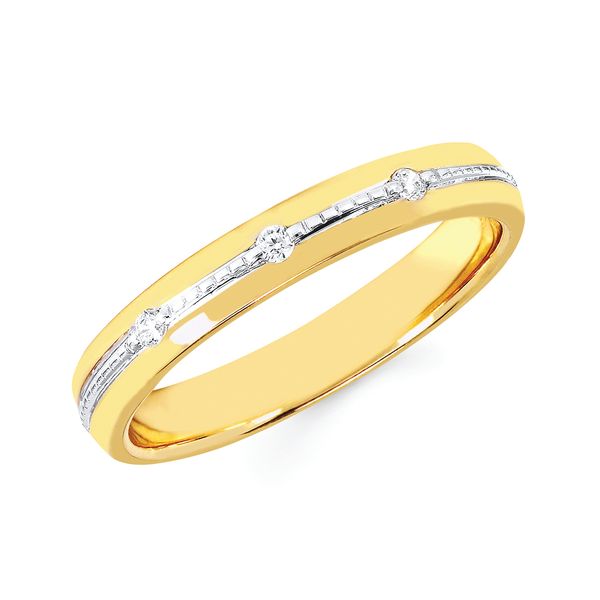 14k Yellow & White Gold Engagement Ring J. West Jewelers Round Rock, TX