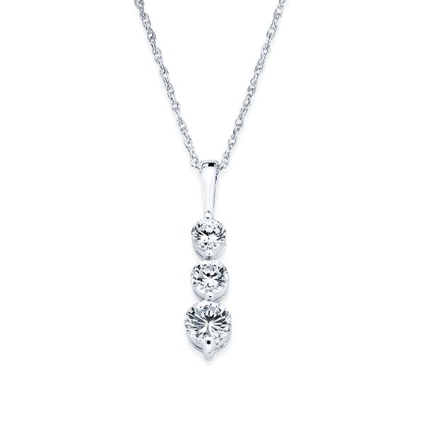 14k White Gold Diamond Pendant Jones Jeweler Celina, OH
