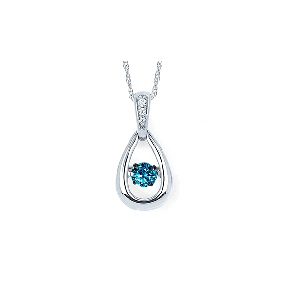 14k White Gold Diamond Pendant Image 2 Arnold's Jewelry and Gifts Logansport, IN