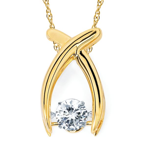 14k Yellow Gold Diamond Pendant Jim's Jewelers Tyler, TX
