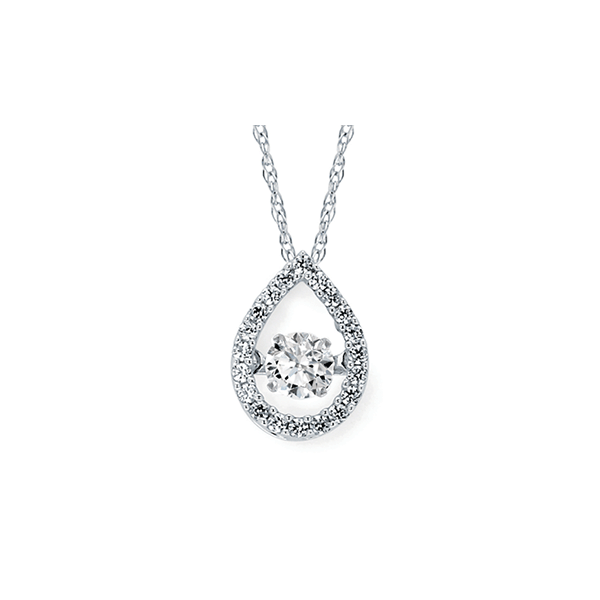 14k White Gold Diamond Pendant Image 2 Jewel Smiths Oklahoma City, OK