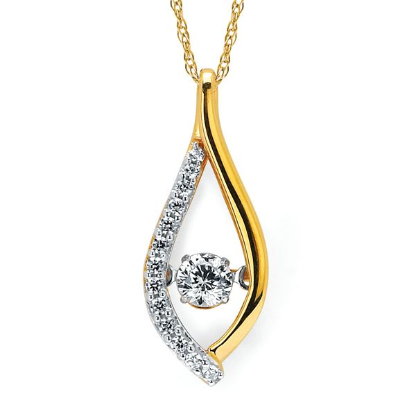 Daou 18kt yellow gold Spark diamond convertible necklace