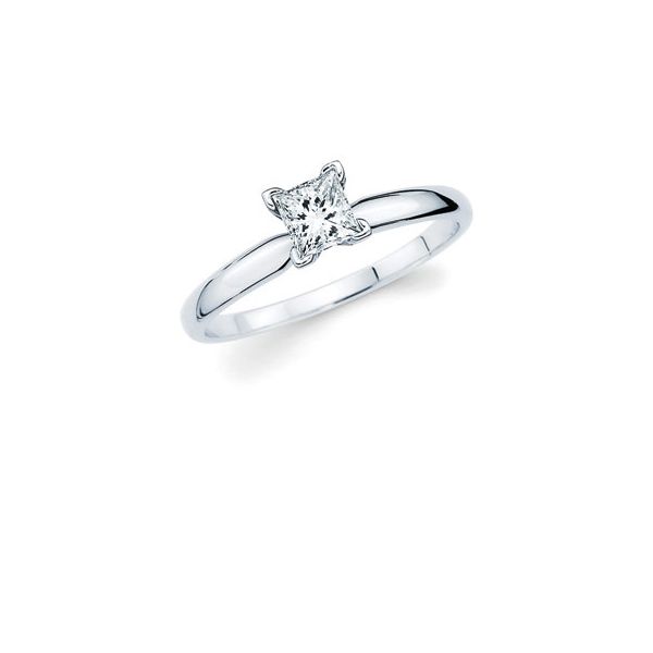 14k White Gold Engagement Ring J. Garett Jewelers Wilmington, NC