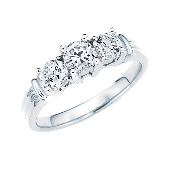 14k Yellow & White Gold Anniversary Band Arnold's Jewelry and Gifts Logansport, IN
