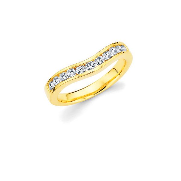 14k Yellow Gold Diamond Wedding Band Jones Jeweler Celina, OH