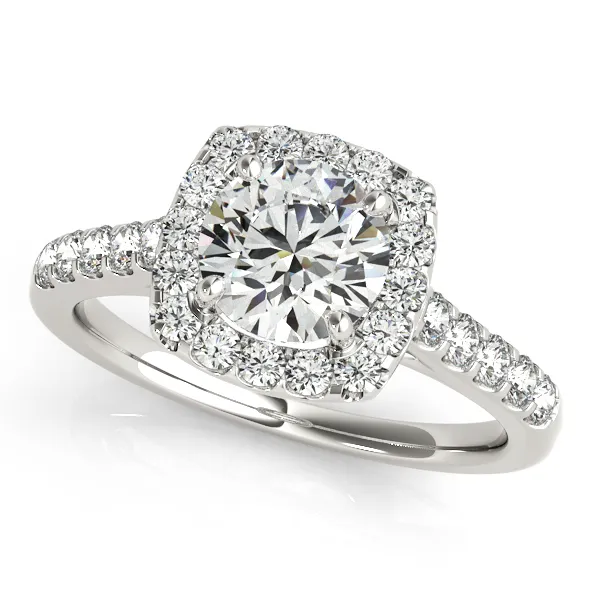 Cheap diamond white gold engagement rings Clearance
