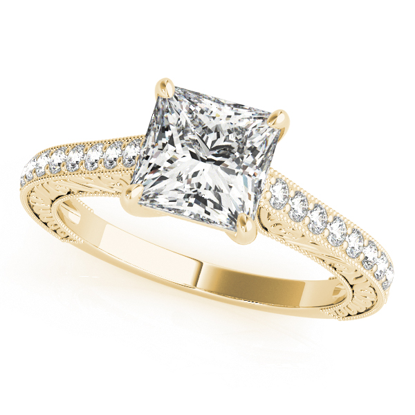 diamond dress rings yellow gold Tacori Yellow Gold Engagement Ring (020168)
