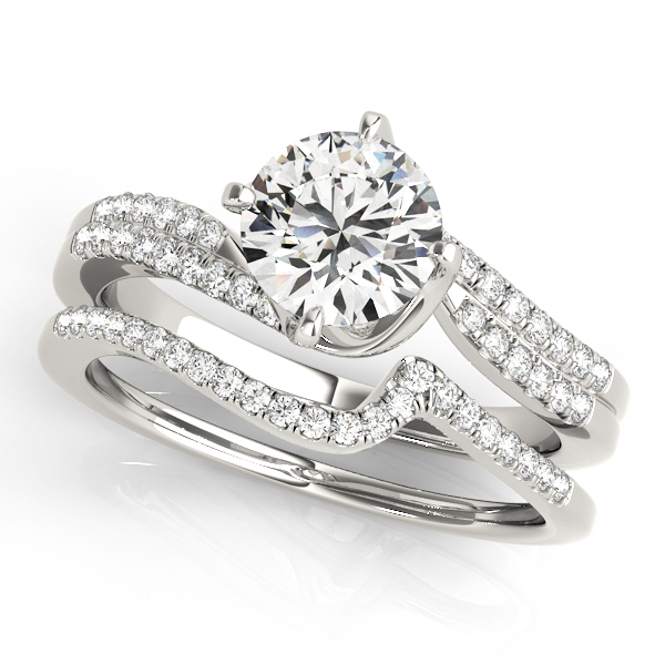 18K White Gold Engagement Ring Image 3 Hess & Co Jewelers Lexington, VA