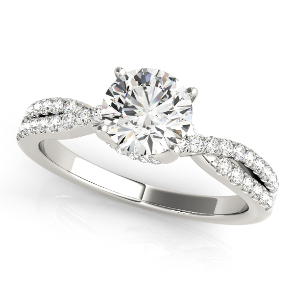 14K White Gold Quarter Carat Diamond with Blue Accents Vintage Wedding Ring  Engagement Ring - Timekeepersclayton